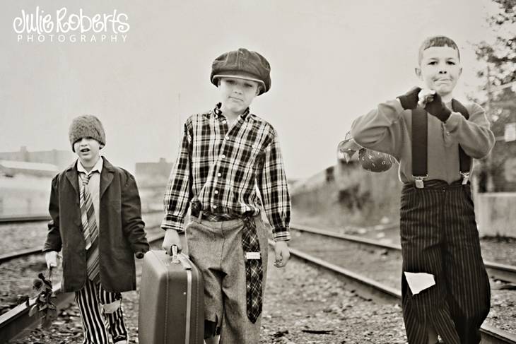 The Runaway Roberts Kids ... Hobos in Knoxville ..., Julie Roberts Photography