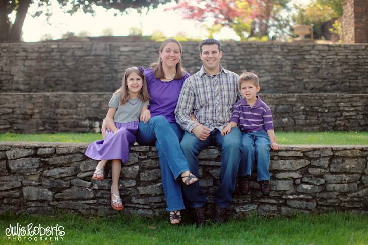 The Zimmerman Family :: Knoxville Botanical Gardens, Julie Roberts Photography